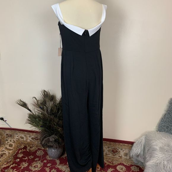 superdown Camilla Color Block Jumpsuit Black - Picture 6 of 7